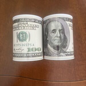 Novelty Hundred Dollar Bill Canisters Coin Bank